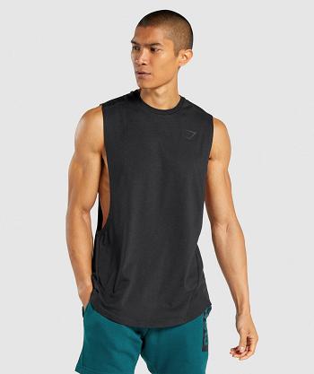 Camiseta Tirantes Gymshark Bold Drop Arm Hombre Negras | CO 3189PJJ